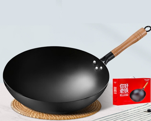 武汉老铁无涂层炒锅